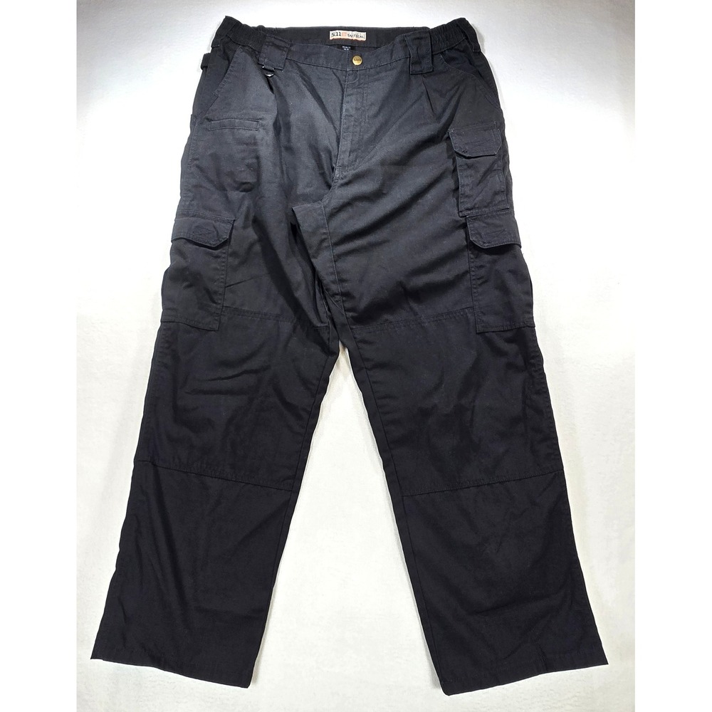 5.11 Tactical Mens Black Ripstop Cargo Pants 36x30 Work Outdoor Trousers